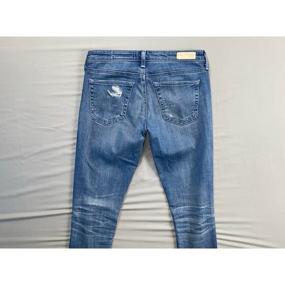 AG 'The Legging Ankle' Super Skinny Destroyed Stretch Denim Jeans. Women's 26R - Picture 8 of 9